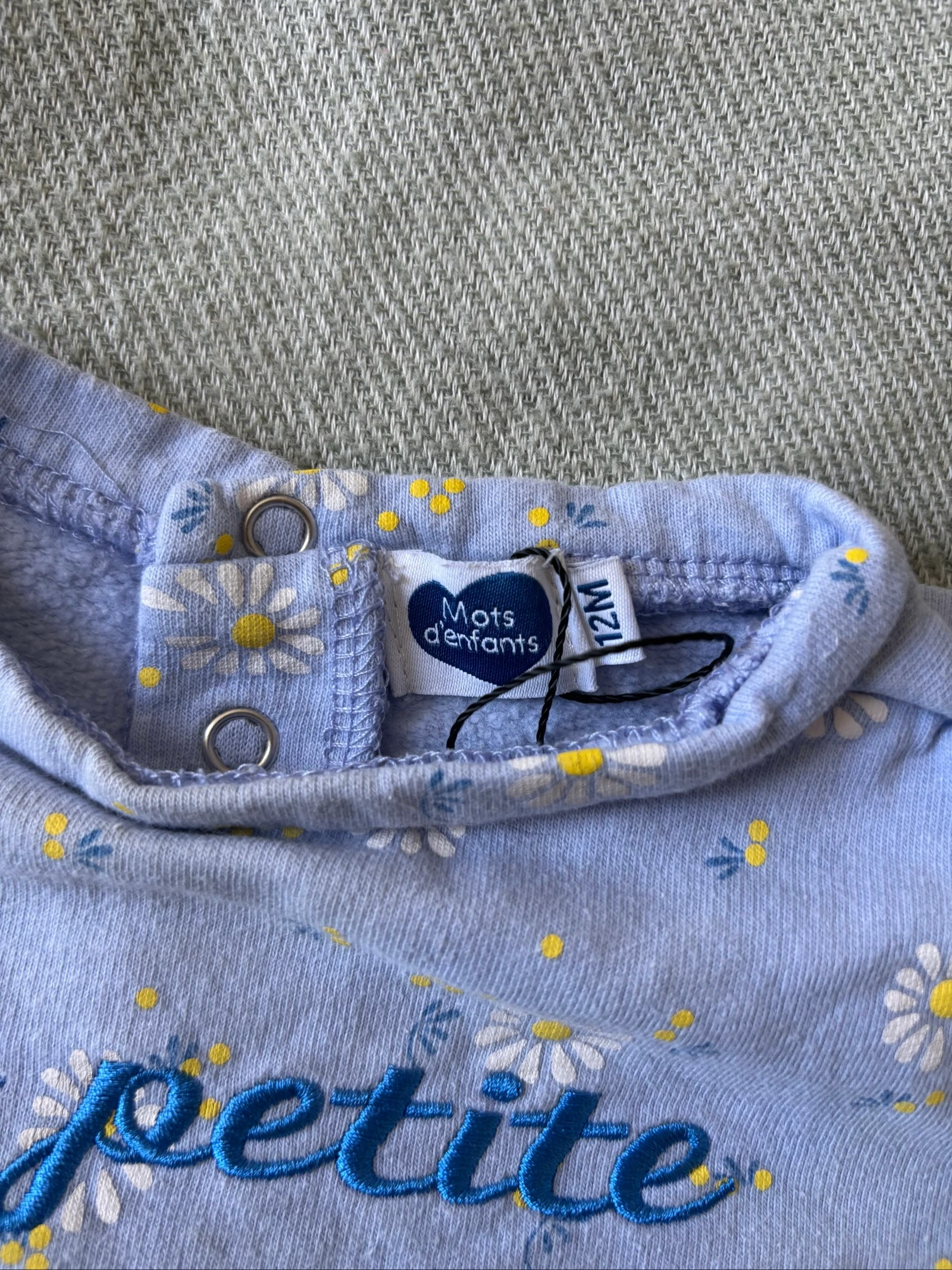 168/ Sweater My Little Flower - Children's Words - 12 months – photo 2